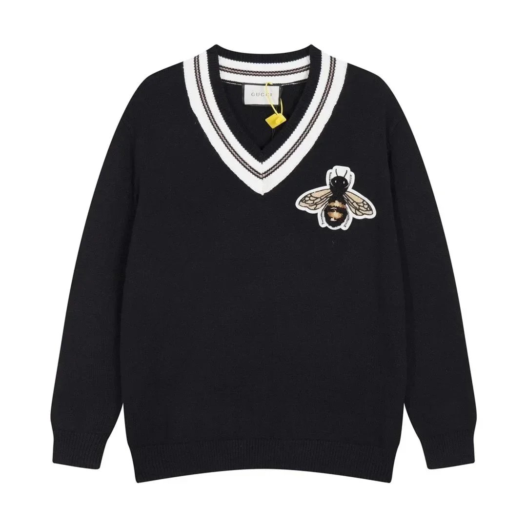 Gucci Knitwear Bee-patch striped cardigan — 22
