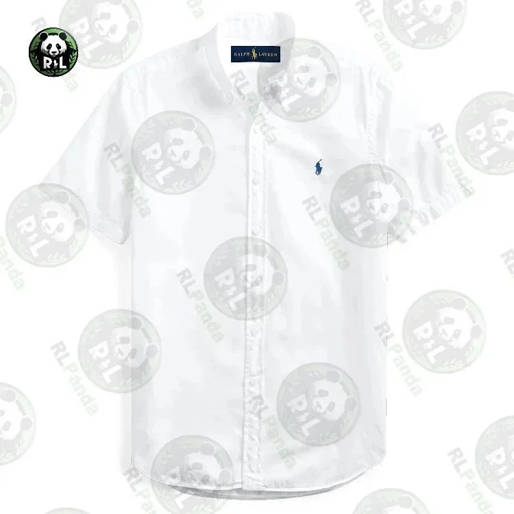 Ralph Lauren Shirts Short-Sleeve Button-Down Shirt with Embroidered Pony Logo image 2
