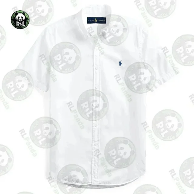 Ralph Lauren Shirts Short-Sleeve Button-Down Shirt with Embroidered Pony Logo product detail image 3