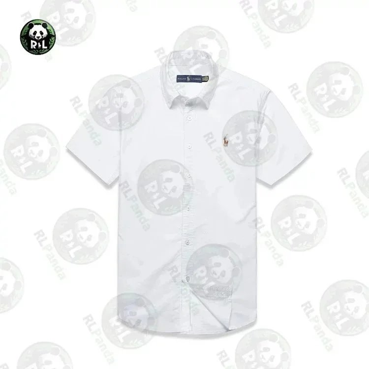Ralph Lauren Shirts Short-Sleeve Button-Down Shirt with Embroidered Pony Logo image 8