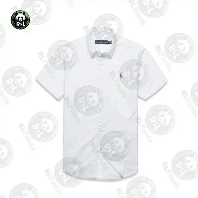 Ralph Lauren Shirts Short-Sleeve Button-Down Shirt with Embroidered Pony Logo product detail image 9