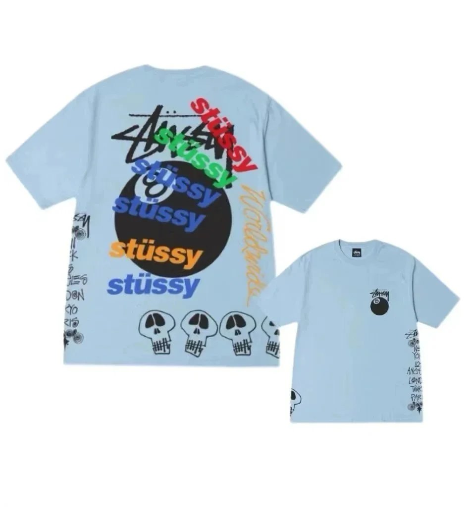 Stüssy T-Shirts Short-Sleeve Logo Graphic — 24