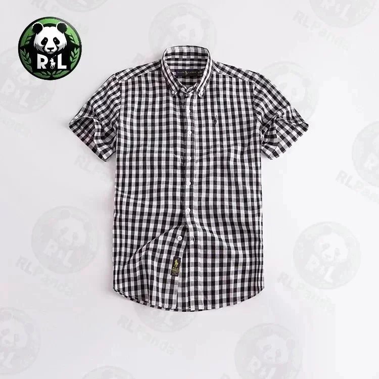 Ralph Lauren Shirts Short-Sleeve Button-Down Shirt with Embroidered Pony Logo — 15