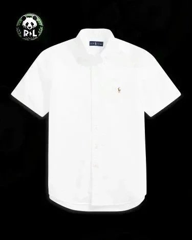 Ralph Lauren Shirts Short-Sleeve Button-Down Shirt with Embroidered Pony Logo — 24