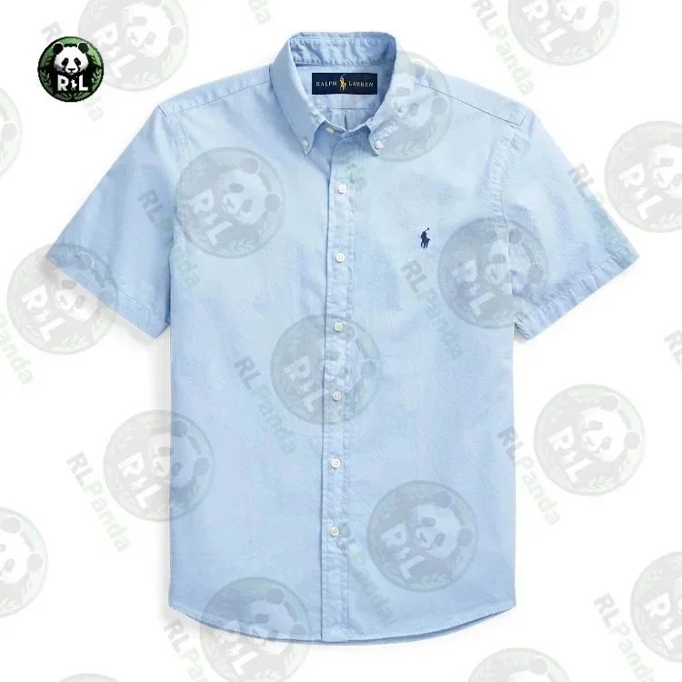 Ralph Lauren Shirts Short-Sleeve Button-Down Shirt with Embroidered Pony Logo image 4