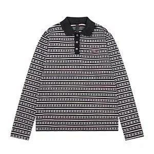 Tommy Hilfiger Fair Isle Knit Polo Sweater