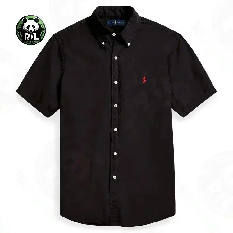 Ralph Lauren Shirts Short-Sleeve Button-Down Shirt with Embroidered Pony Logo — 25