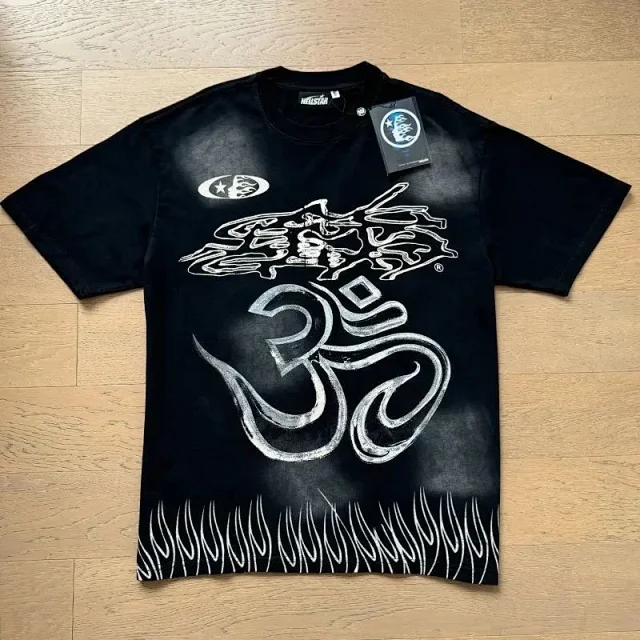 Hellstar Matching Sets Graphic short-sleeve T-shirt and drawstring shorts set product detail image 4