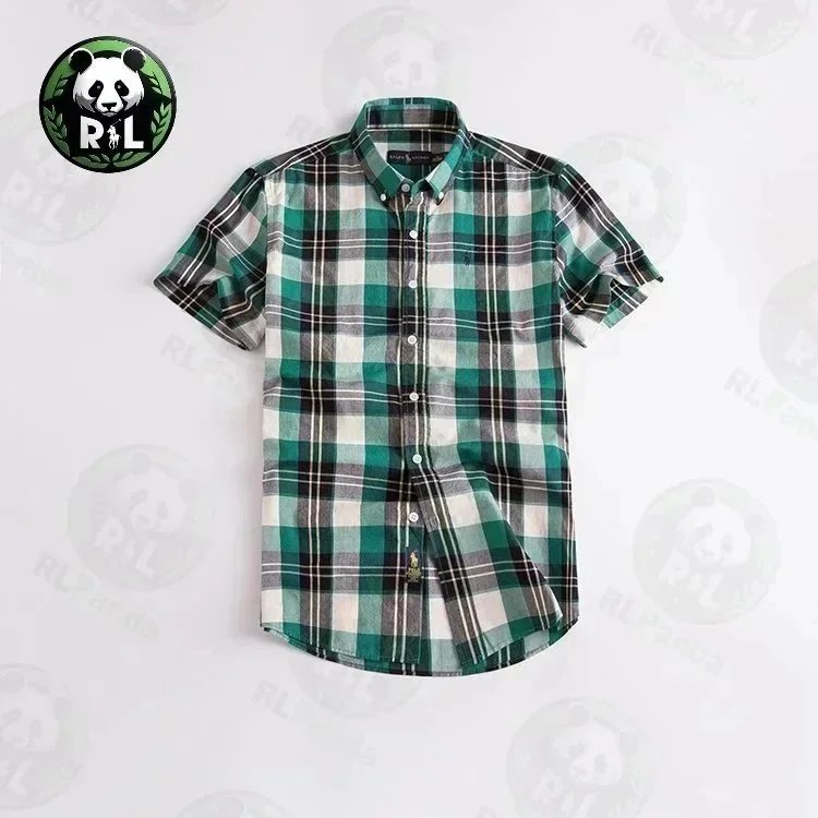 Ralph Lauren Shirts Short-Sleeve Button-Down Shirt with Embroidered Pony Logo — 10