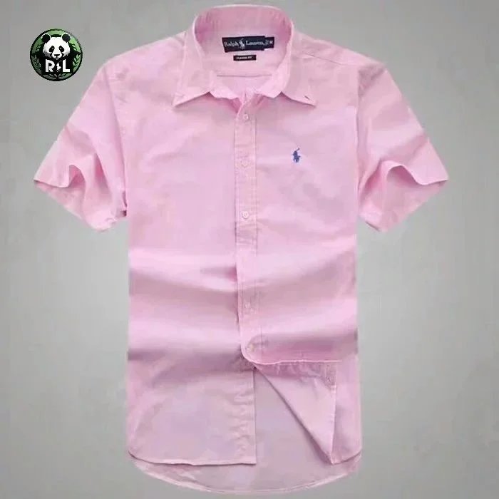 Ralph Lauren Shirts Short-Sleeve Button-Down Shirt with Embroidered Pony Logo — 21