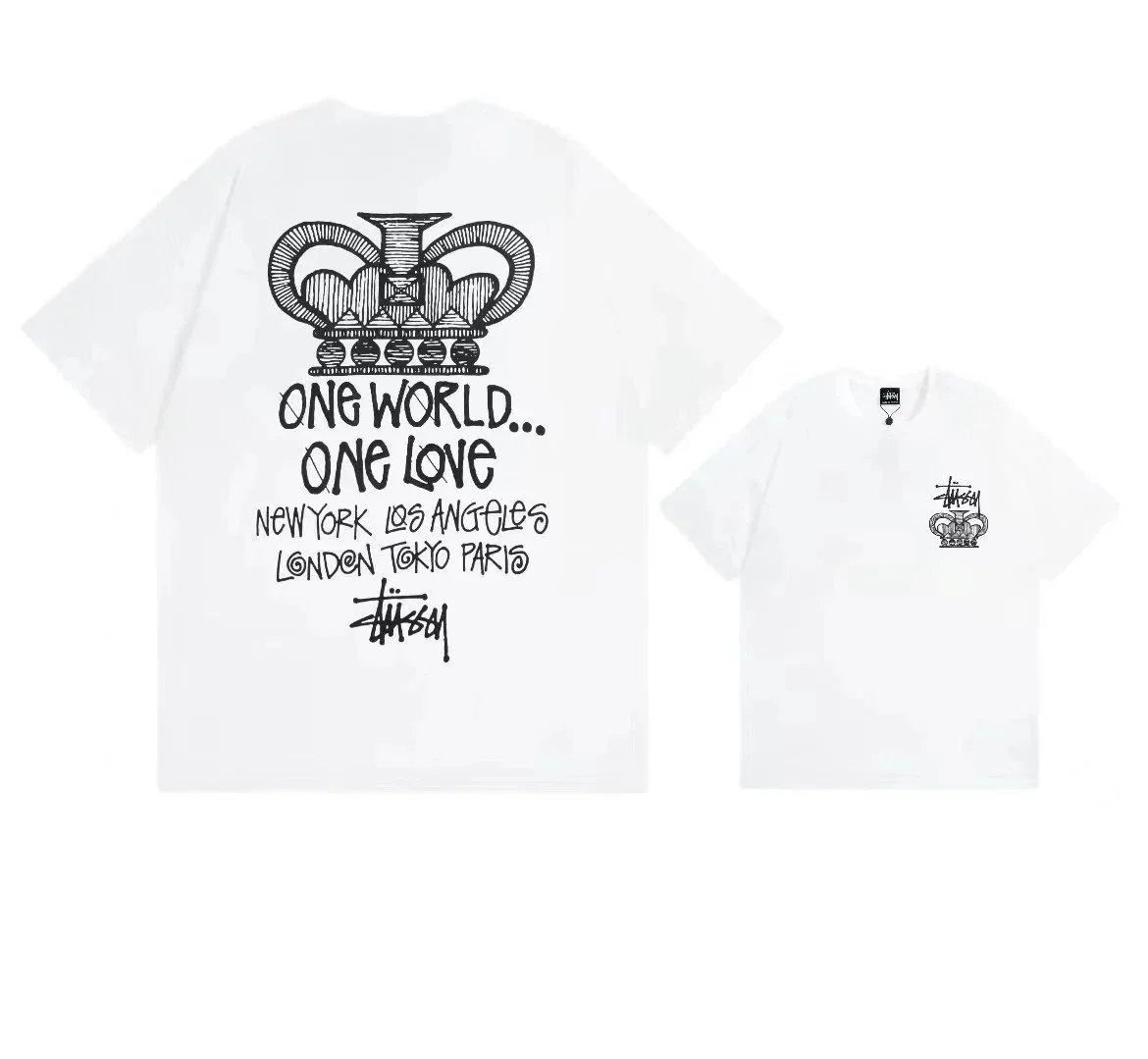 Stüssy T-Shirts Short-Sleeve Graphic Print — 14