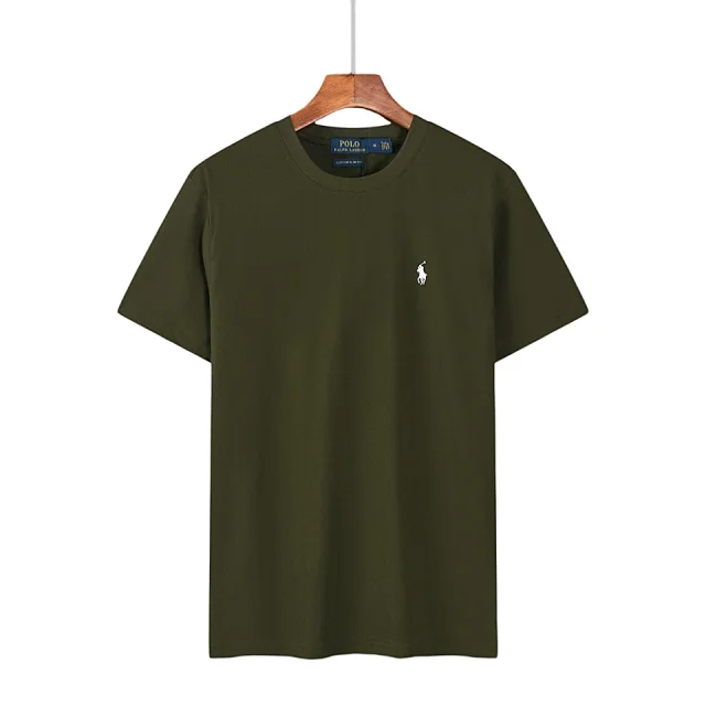 Polo Ralph Lauren T-Shirts Short-Sleeve Crewneck T-Shirt with Embroidered Pony Logo product detail image 4