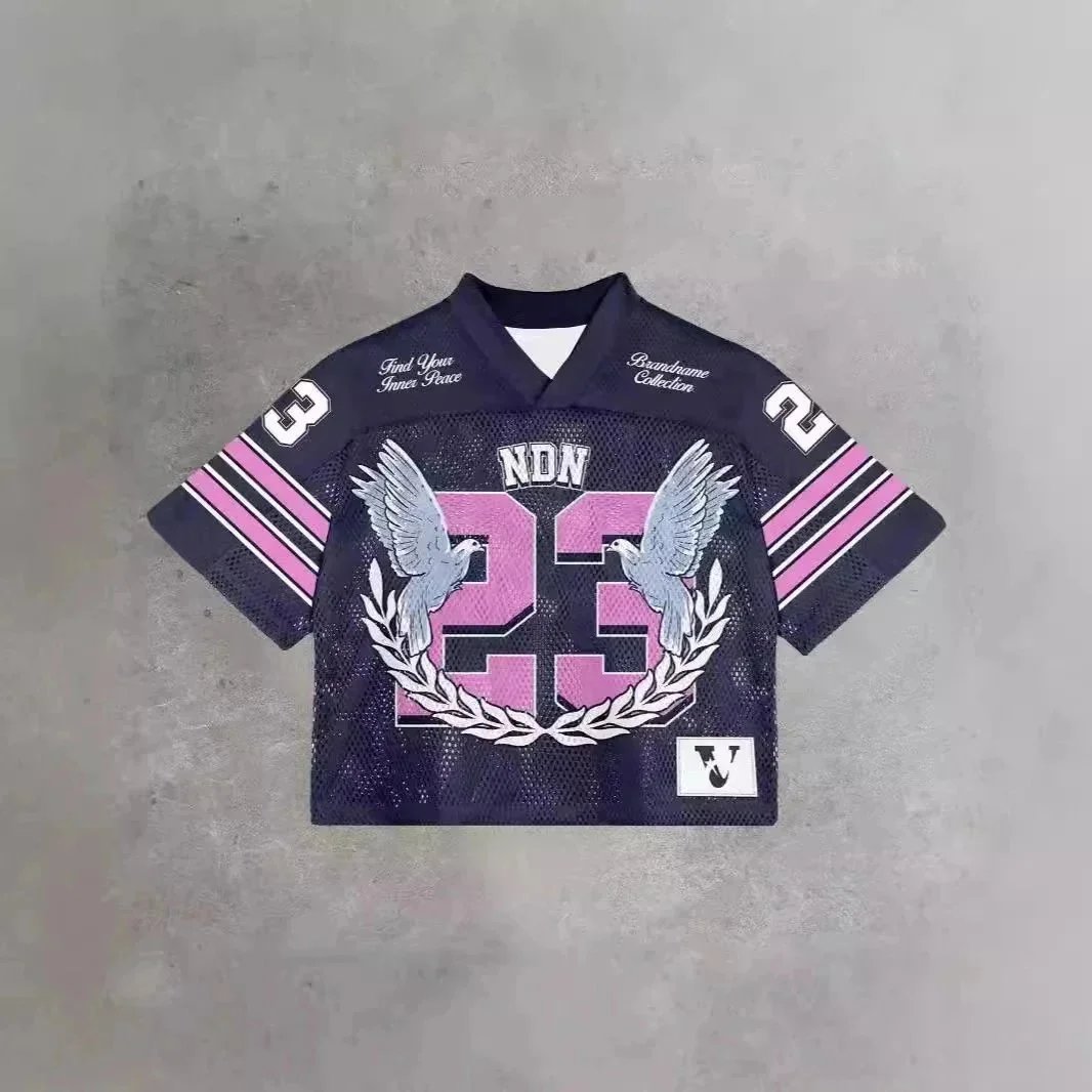 Unbranded Football Jerseys Mesh V-Neck Graphic Jersey image 2