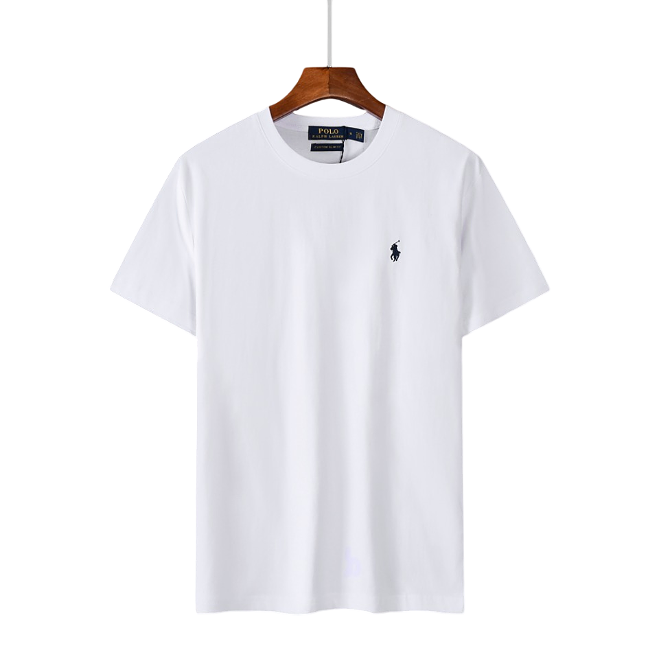 Polo Ralph Lauren T-Shirts Short-Sleeve Crewneck T-Shirt with Embroidered Pony Logo image 3