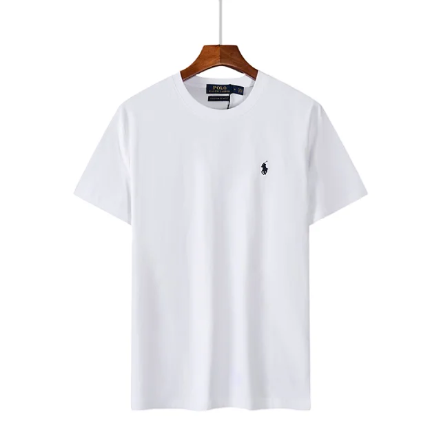 Polo Ralph Lauren T-Shirts Short-Sleeve Crewneck T-Shirt with Embroidered Pony Logo product detail image 3