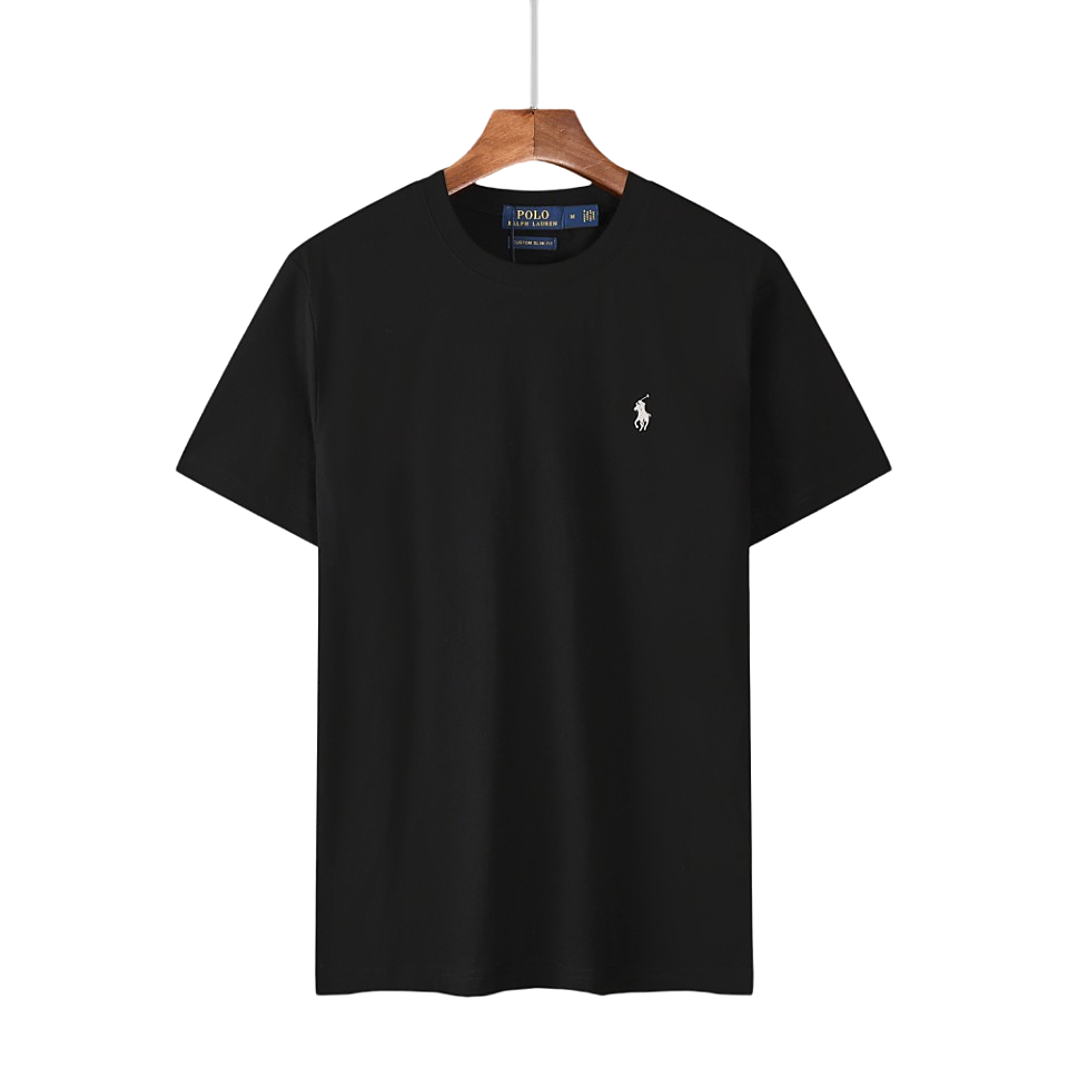 Polo Ralph Lauren T-Shirts Short-Sleeve Crewneck T-Shirt with Embroidered Pony Logo image 2