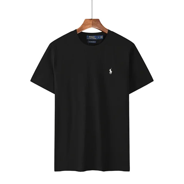 Polo Ralph Lauren T-Shirts Short-Sleeve Crewneck T-Shirt with Embroidered Pony Logo product detail image 2