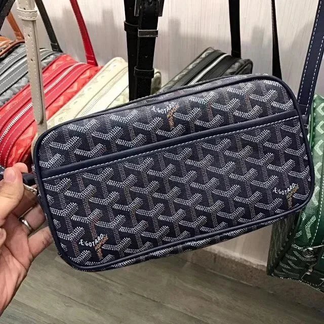 Goyard Crossbody Bags Goyardine Monogram Zip Bag — New sapphire blue