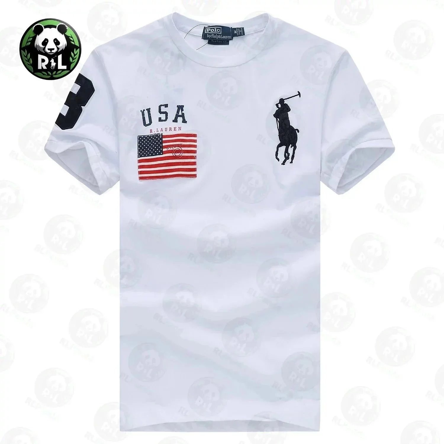 Polo Ralph Lauren T-Shirts Short-Sleeve Crewneck Big Pony T-Shirt — 28