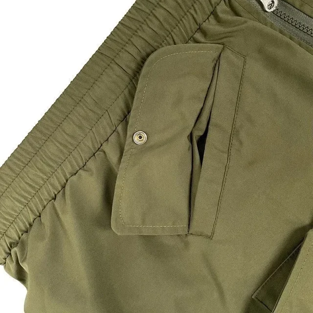 Unbranded Shorts Color-block striped with webbing belt product detail image 15