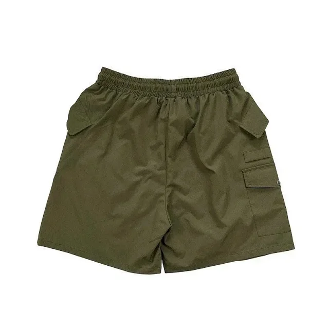 Unbranded Shorts Color-block striped with webbing belt product detail image 14