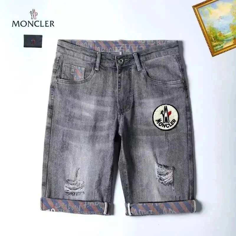 Unbranded Shorts Denim with patches and distressed details image 4