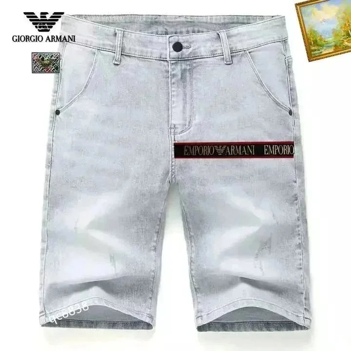 Unbranded Shorts Denim with patches and distressed details image 14