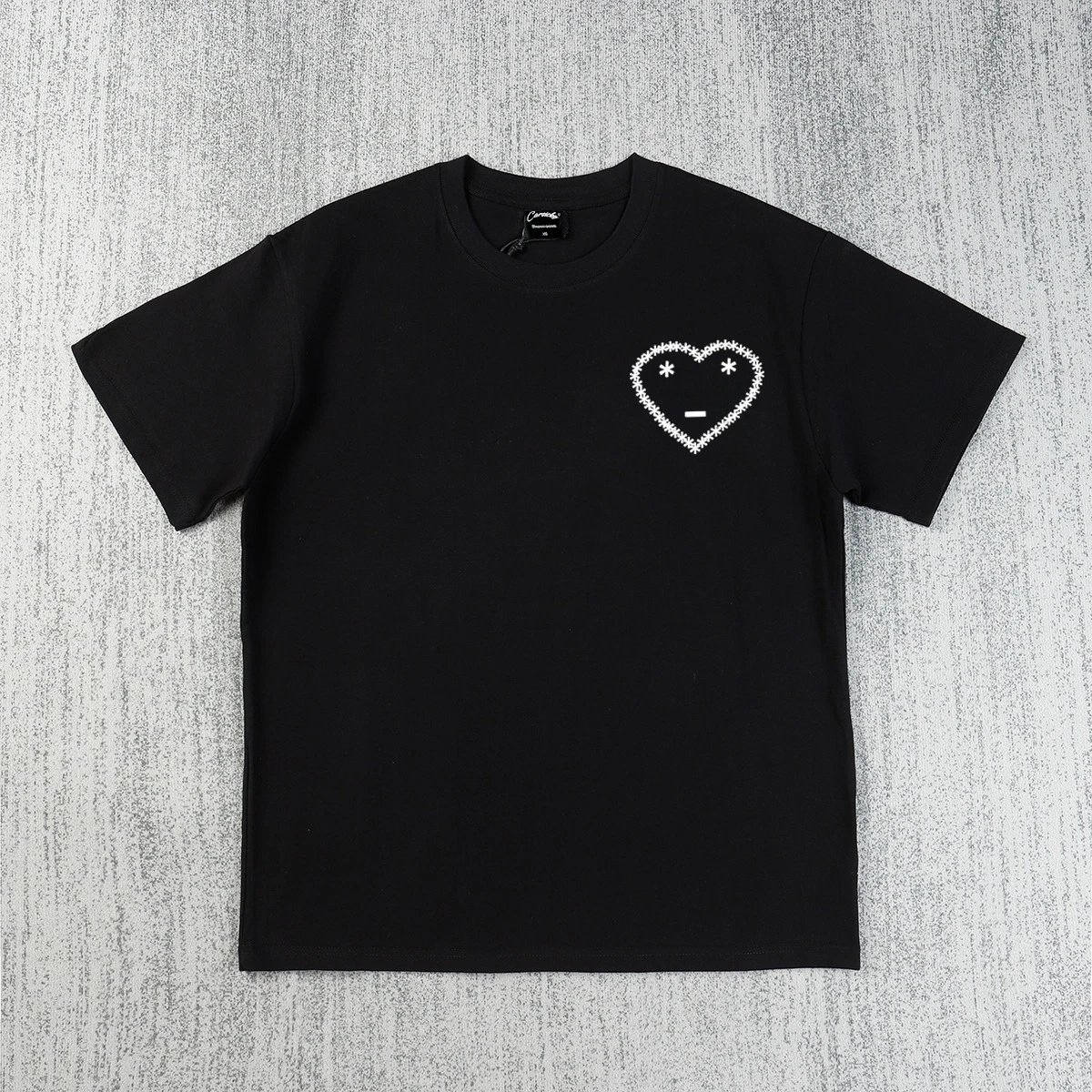 Carsiooko T-shirt Heart Graphic Black