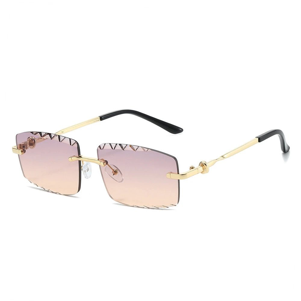 Gold Frame Purple Pink Lens