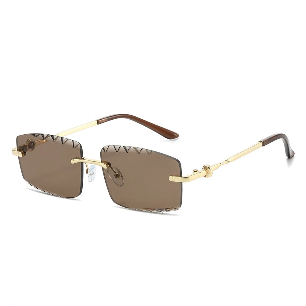 Gold Frame Full Brown Lens