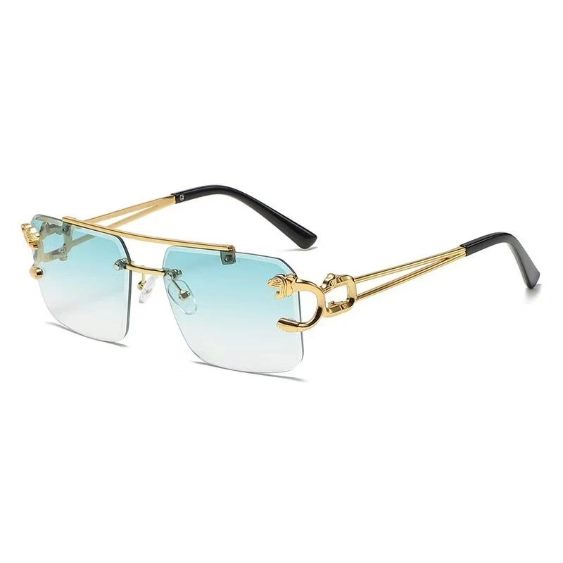 Gold Frame Gradient Green Lens