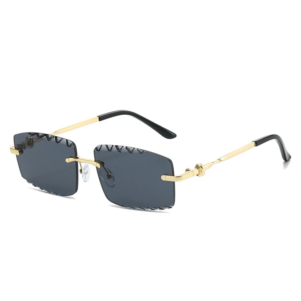 Rimless Rectangle Sunglasses