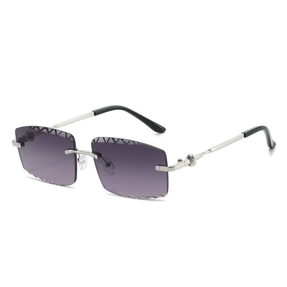 Silver Frame Gray Pink Lens