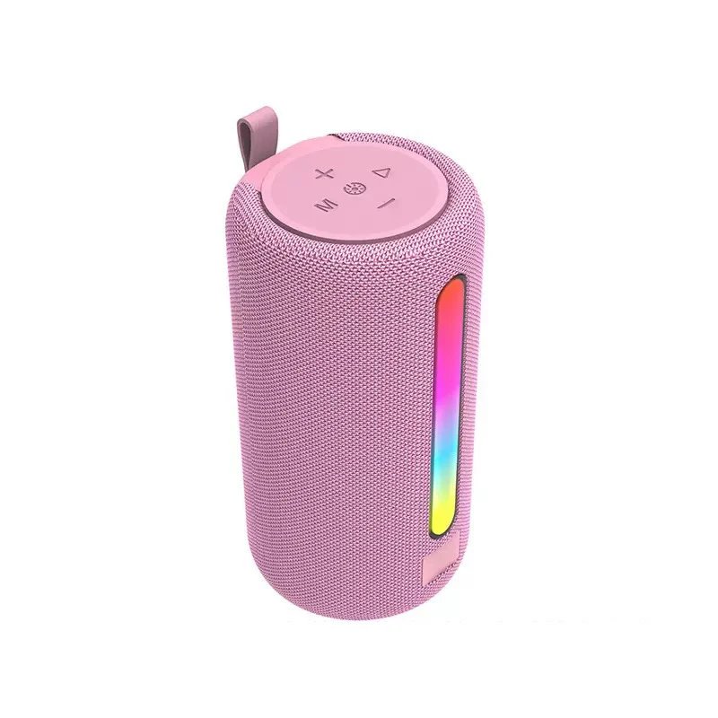 Other Bluetooth Speaker Portable Fabric RGB Light Pink