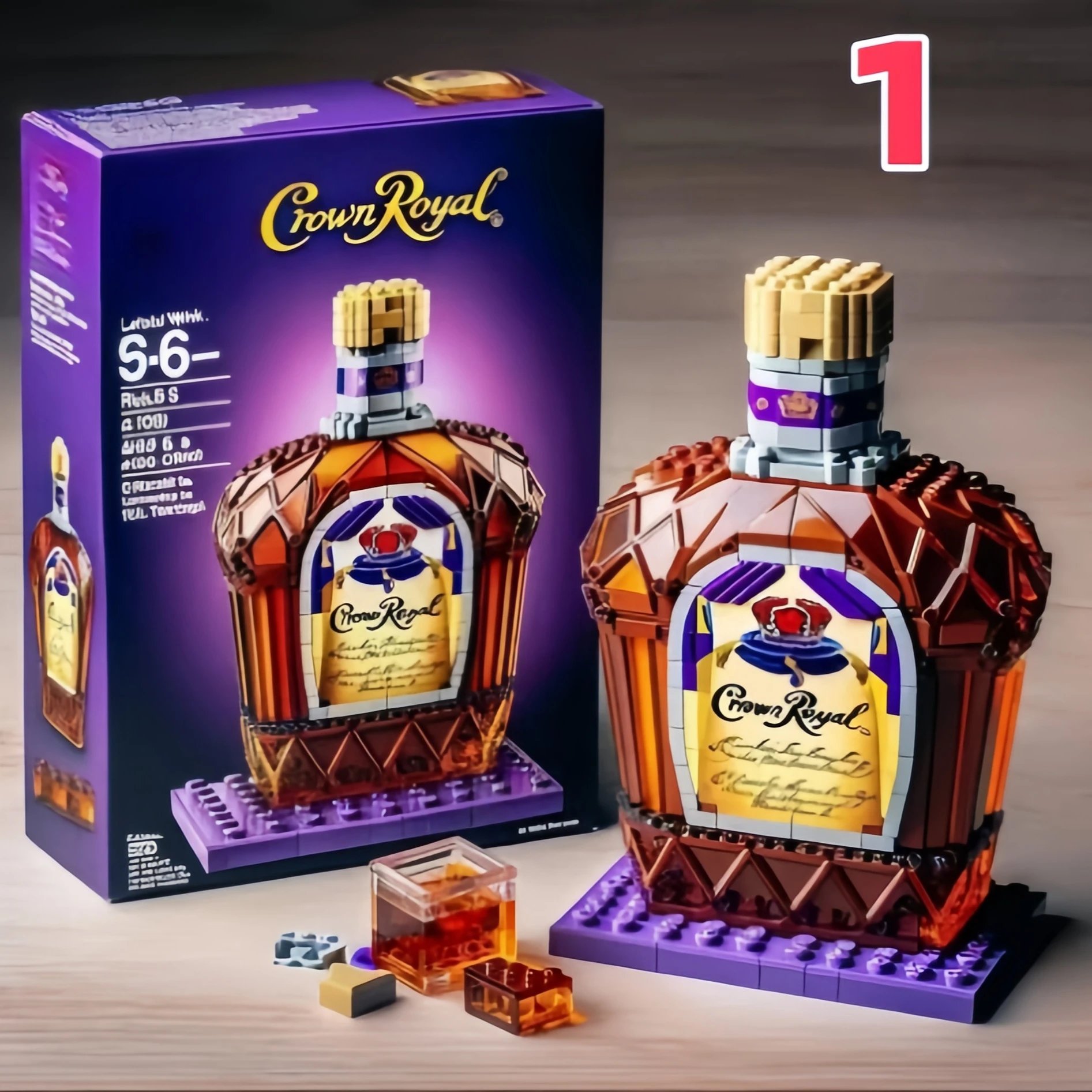 Crown Royal Bottle Building Kit