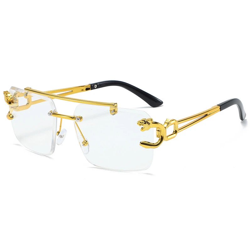 Gold Frame Clear Lens