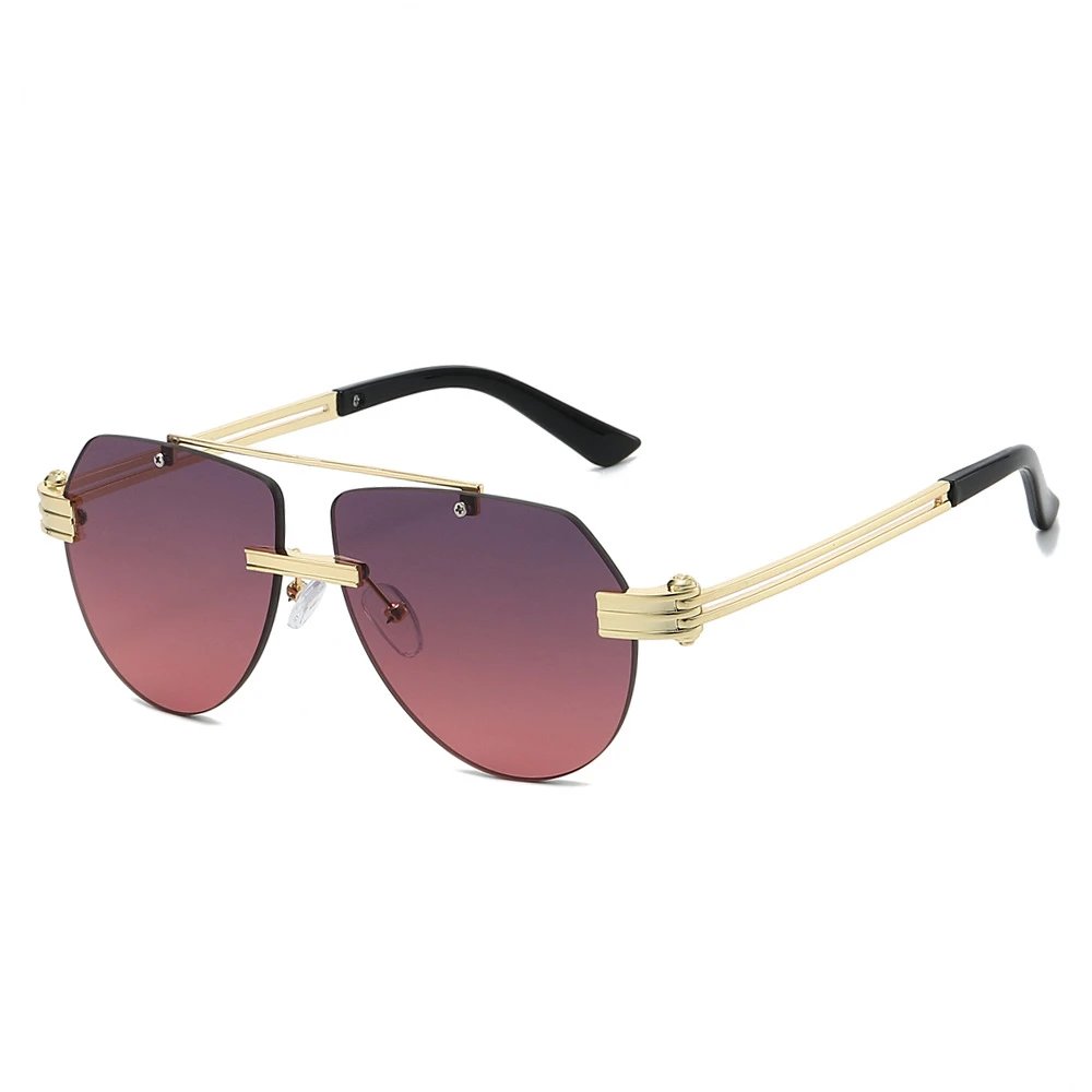 New Personalized Double Bridge Aviator Sunglasses - 724624