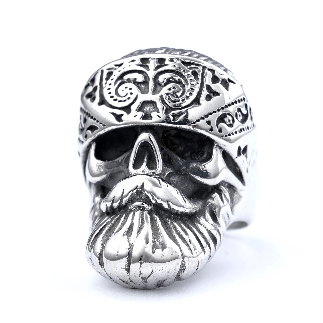 Design Grim Reaper Skull Ring Silver Jewelry - 6