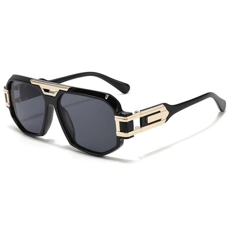 Black and Gold Frame Sunglasses