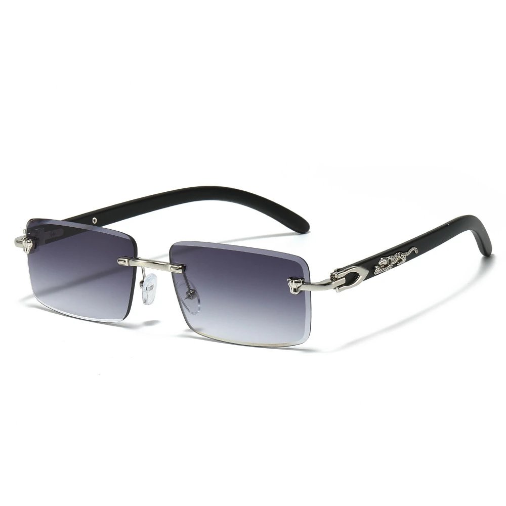 Silver Frame Double Grey Lens