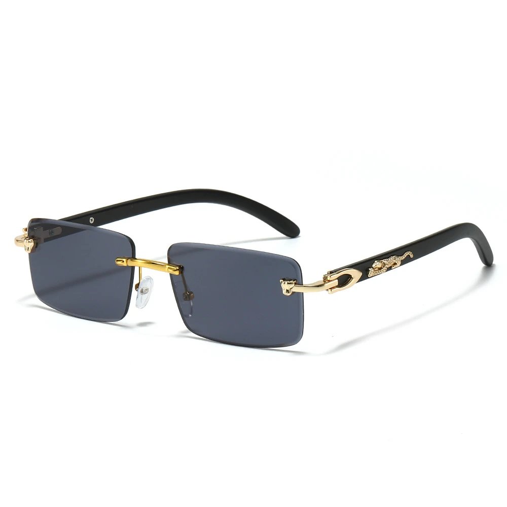 Gold Frame Full Grey Lens