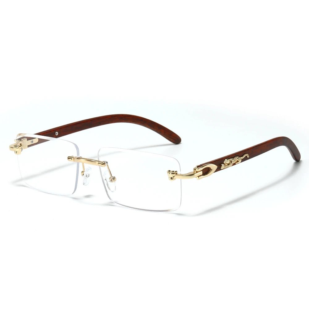 Gold Frame White Lens