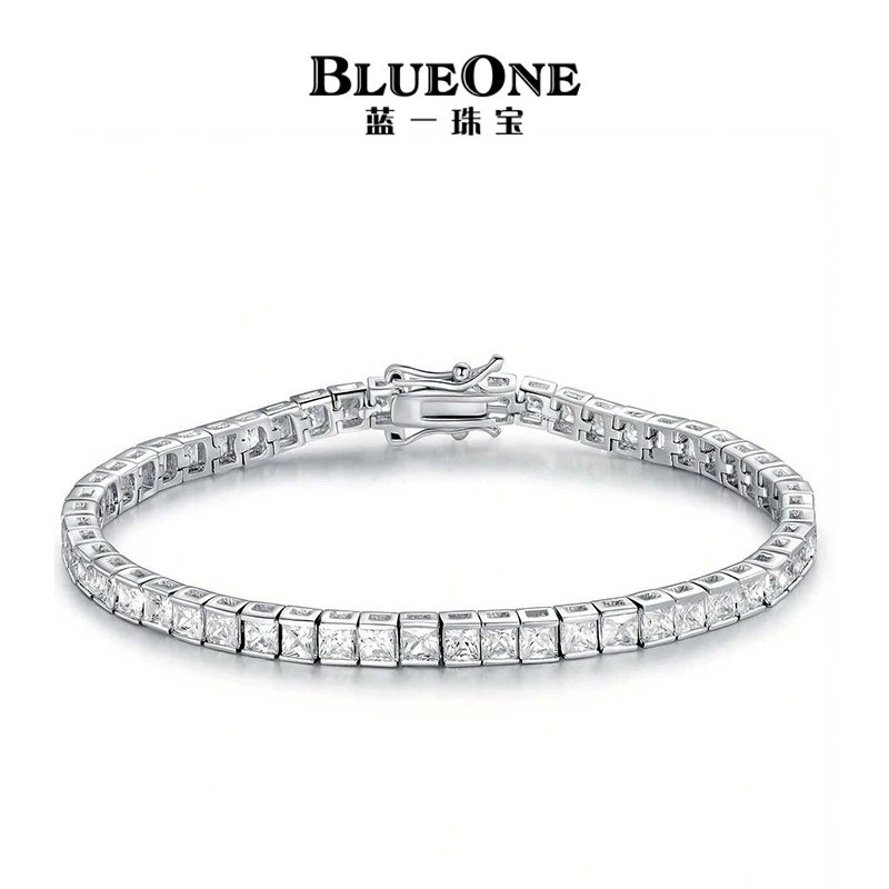 Full Diamond Zircon Tennis Chain Bracelet Hip-Hop Beaded Bracelet Accessories