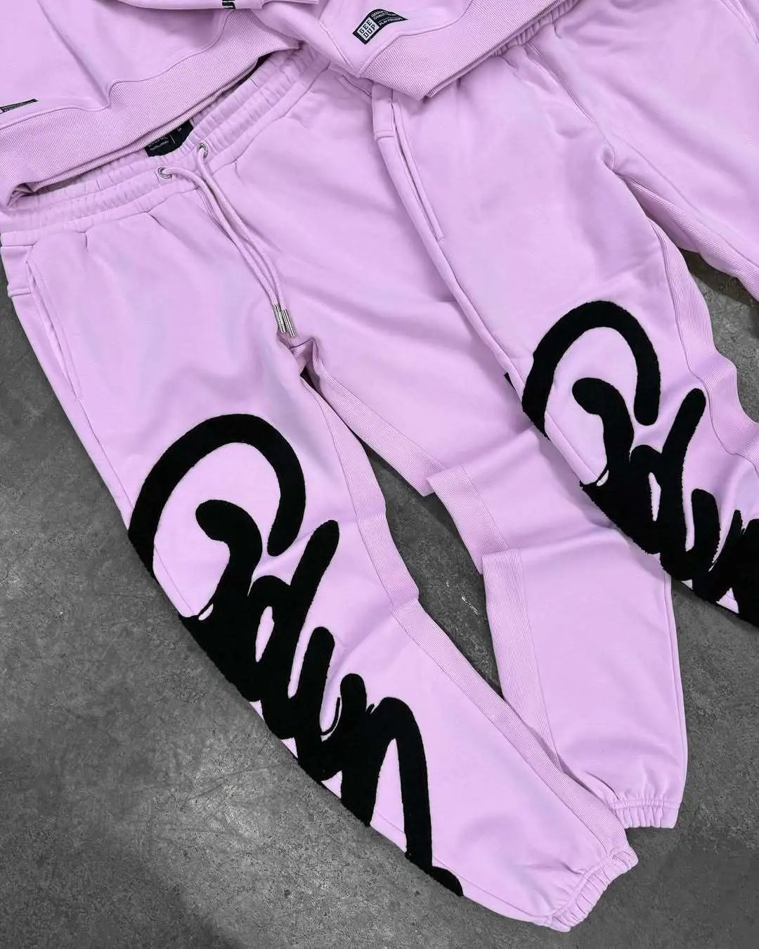 Pink Straight-Leg Pants