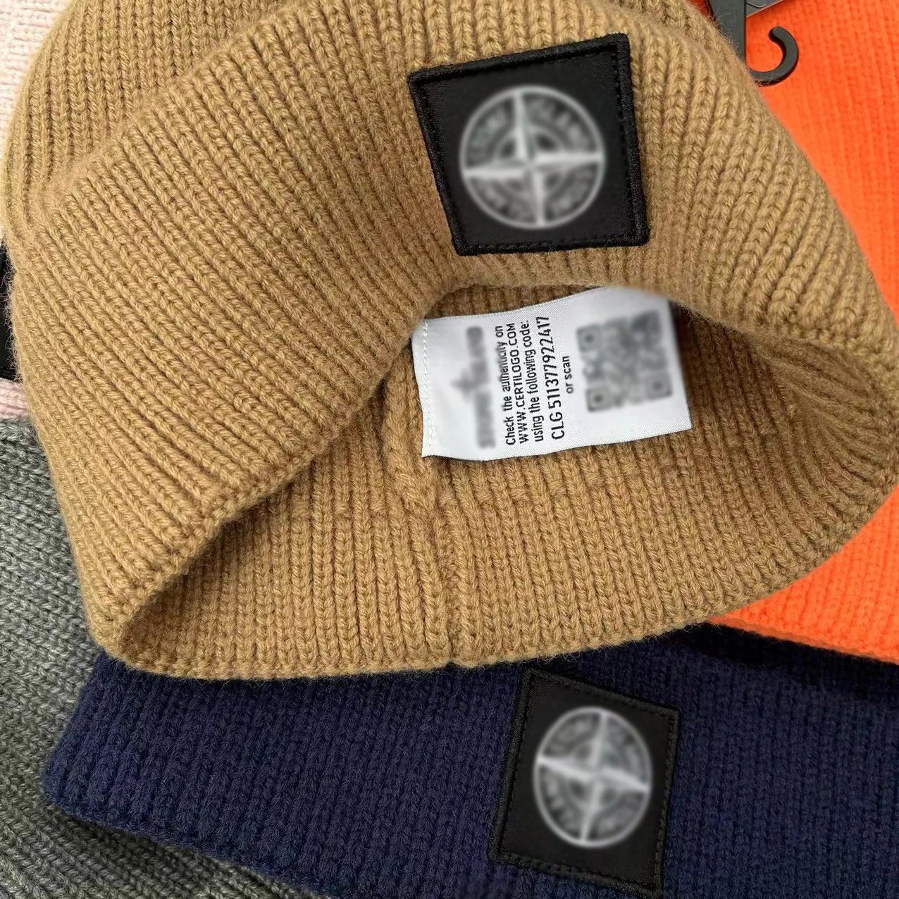 Stone Island Compass Logo Beanie Light Blue - 4