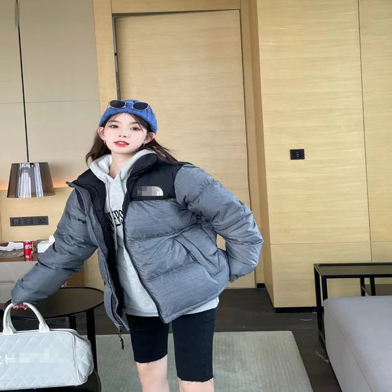 羽绒服蓬松刺绣白鸭绒隐藏帽情侣外套 4