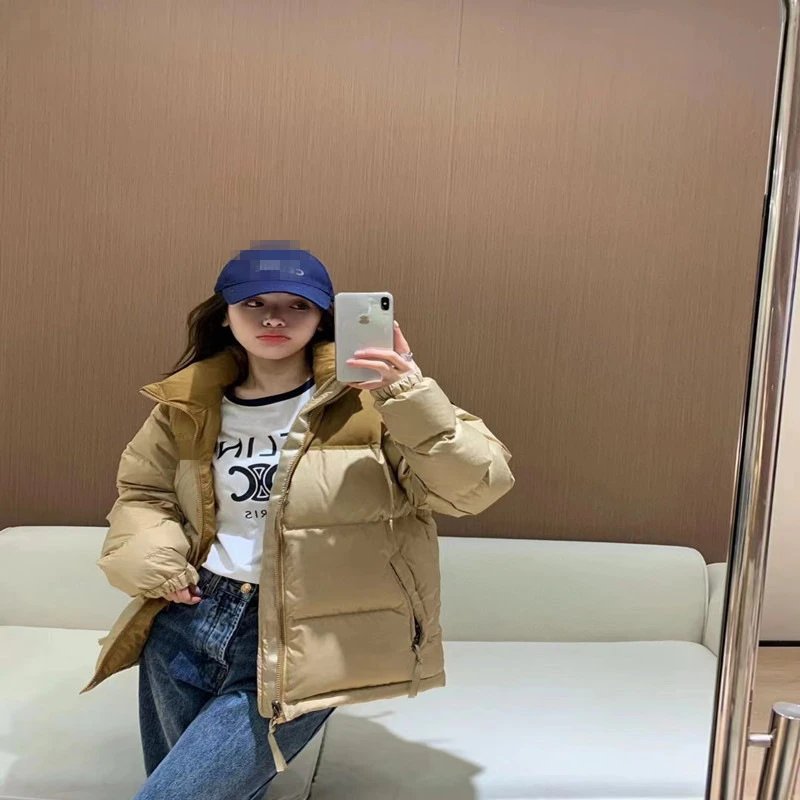 羽绒服蓬松刺绣白鸭绒隐藏帽情侣外套 3