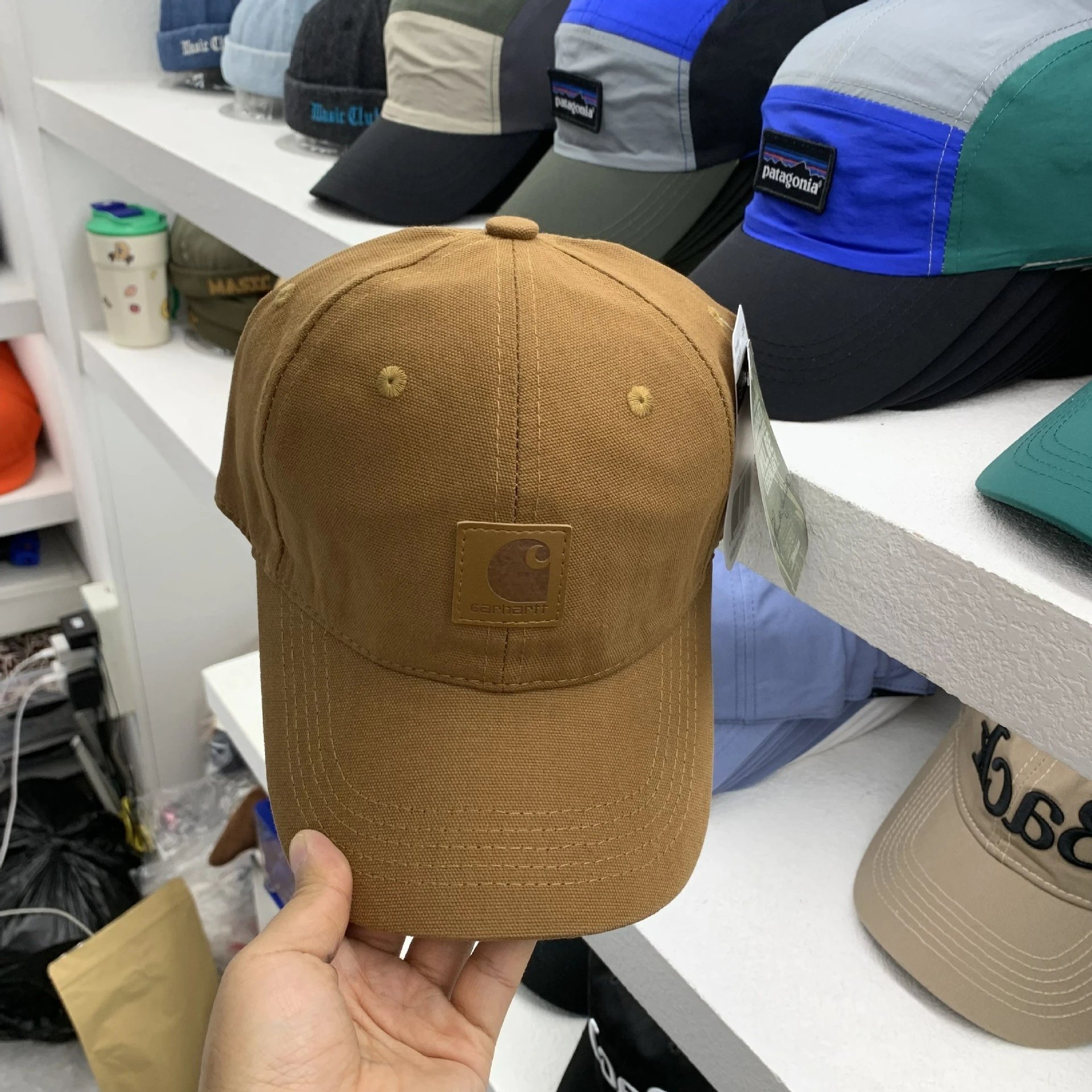 Carhartt Work In Progress Logo Patch Baseball Cap Black - 13