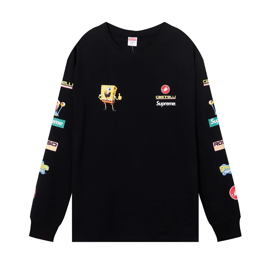 Supreme 99 Jersey Black Long-Sleeve Top product detail 2 in Litbuy spreadsheet finds