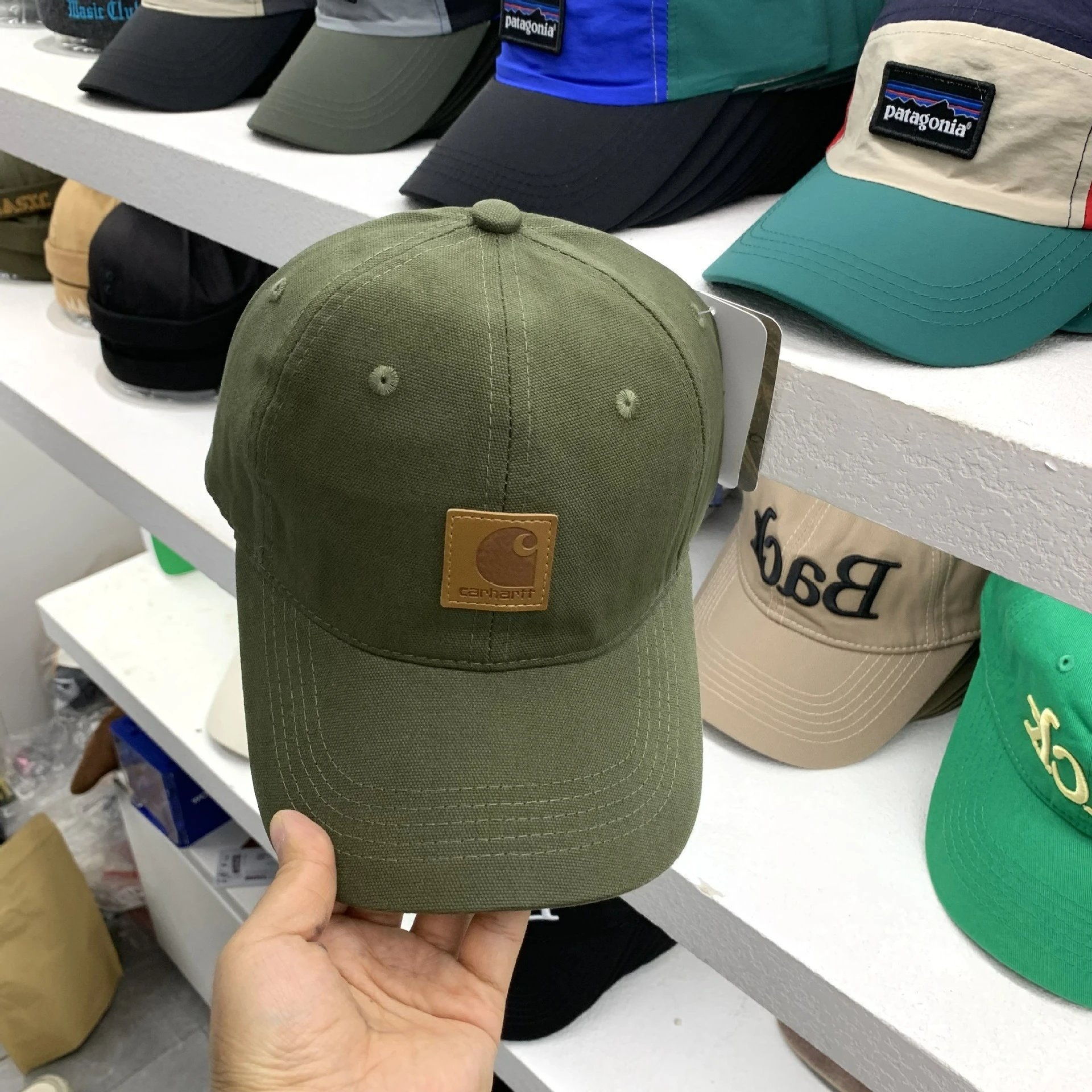 Carhartt Work In Progress Logo Patch Baseball Cap Black - 12